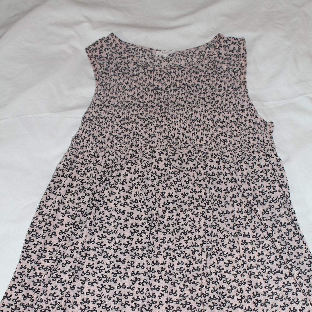 Maternity Blouse, Pink and Black with bow details